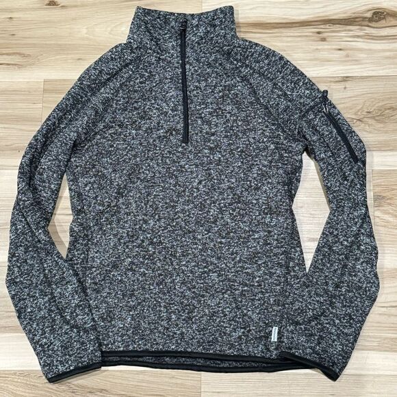 Avalanche 1/4 Zip Knit Pullover Sweatshirt Grey Women’s Small - Picture 2 of 4
